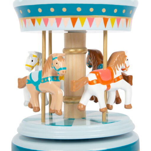 Muziekdoosje Paarden carrousel - Circus - Afbeelding 3